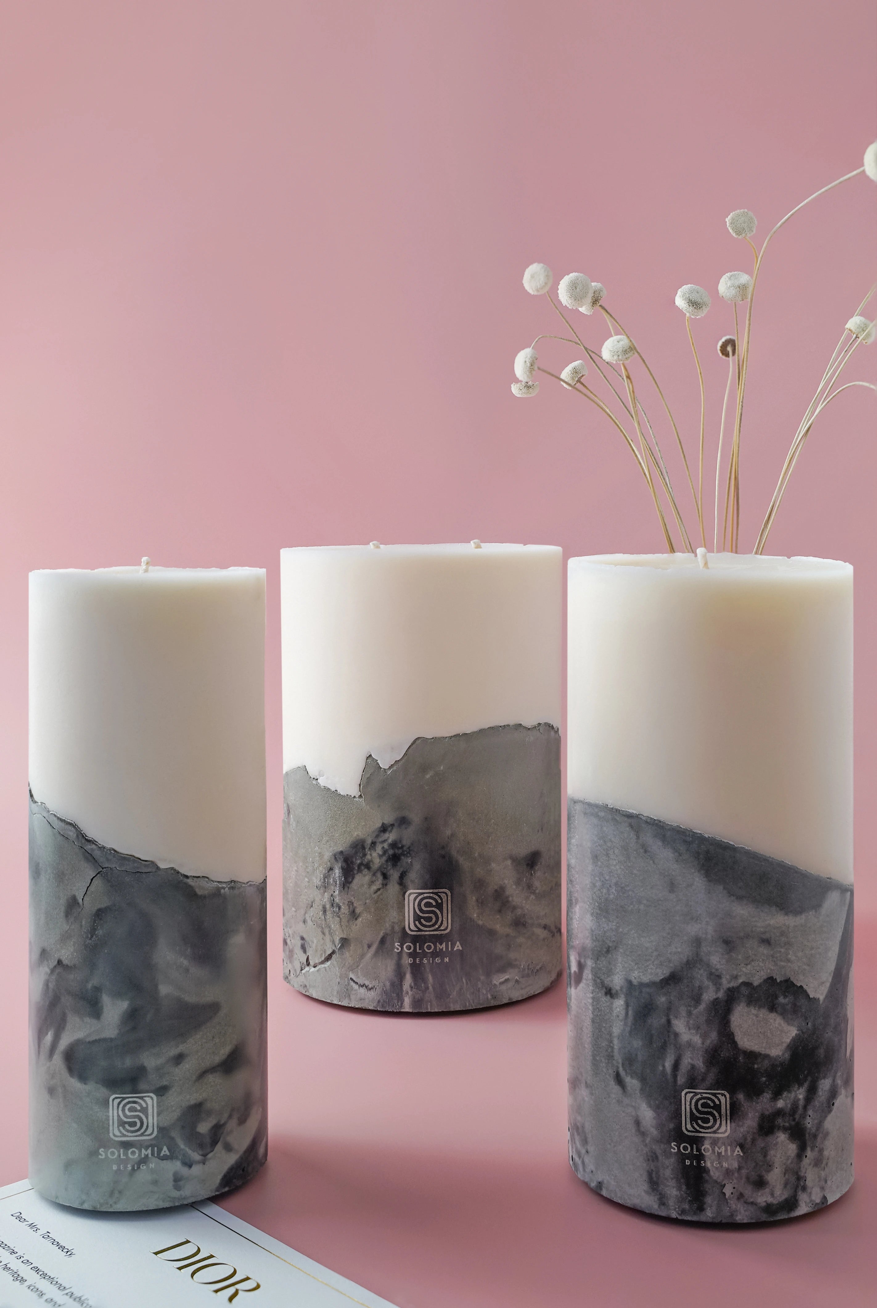 Concrete Designer Candles – Solomia Design