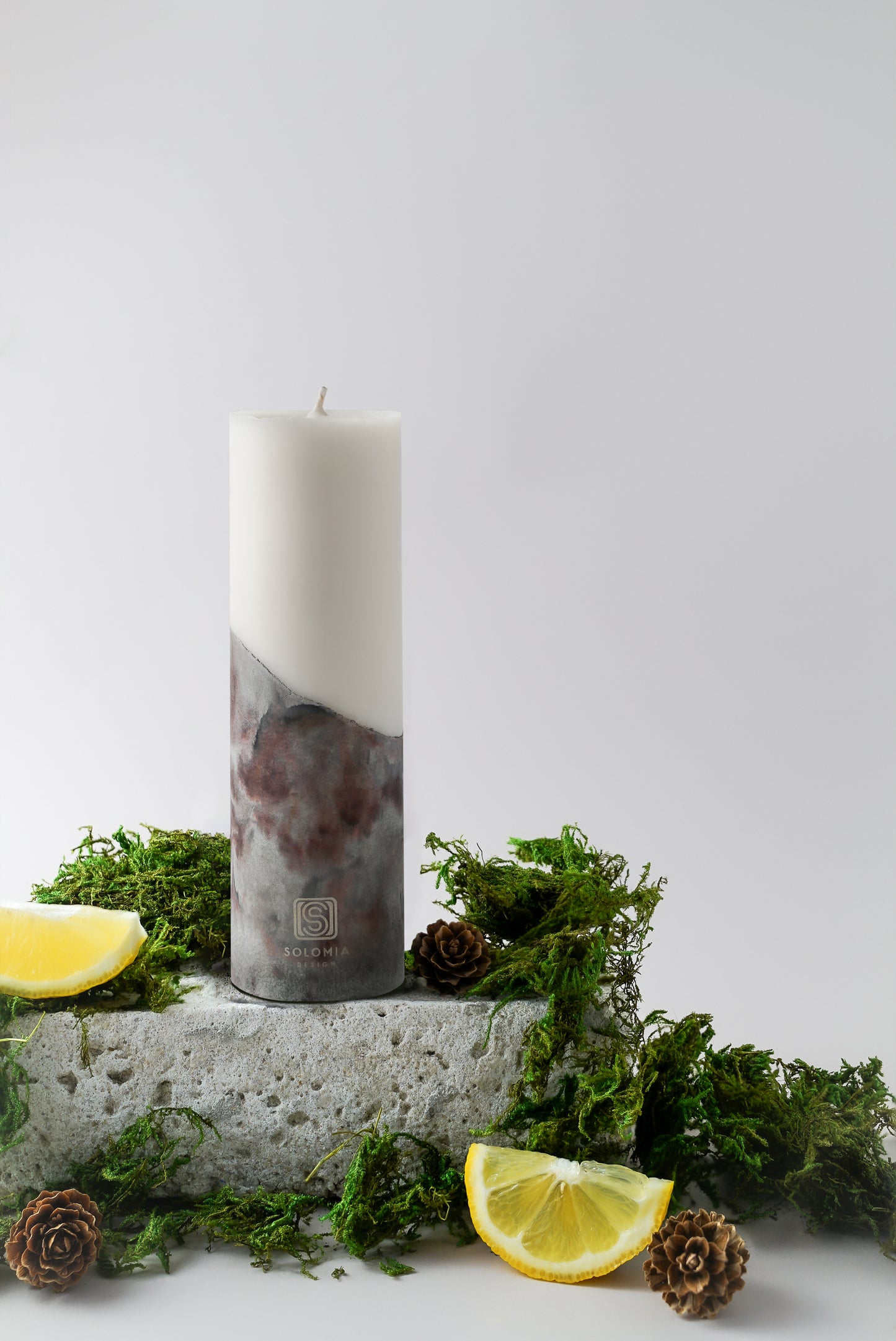 Concrete Black Designer Candle S