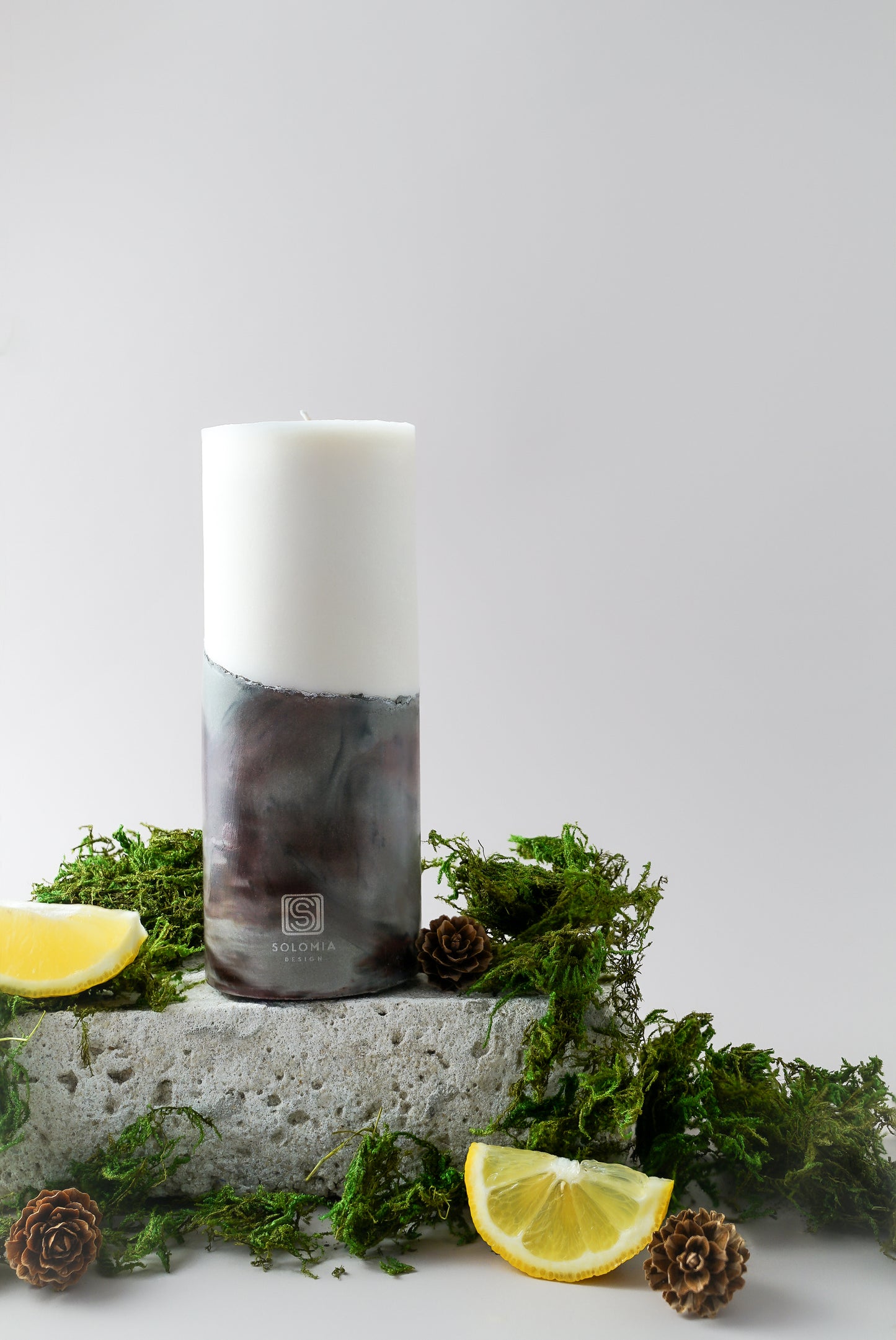 Concrete Black Designer Candle M