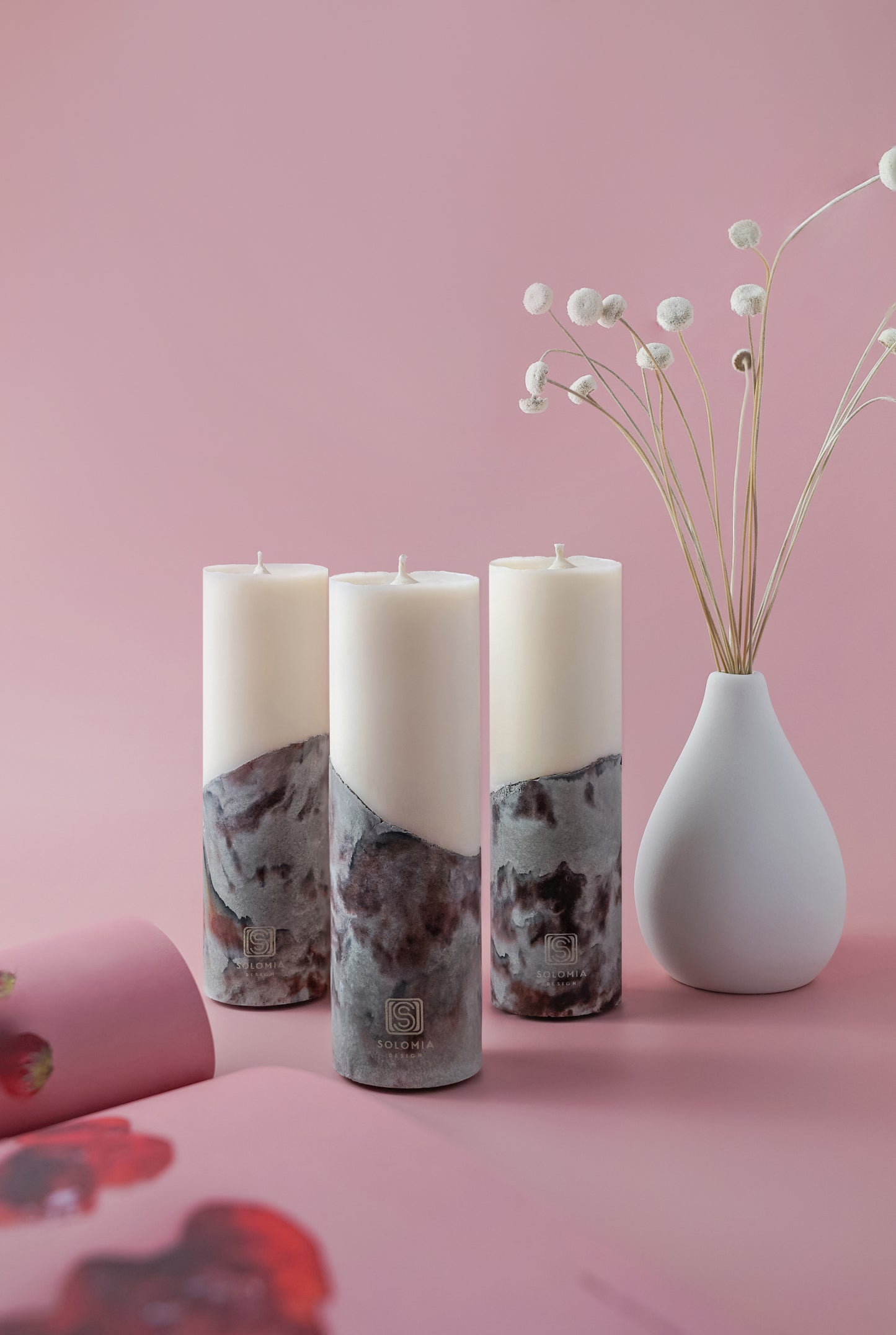 Concrete Black Designer Candle S