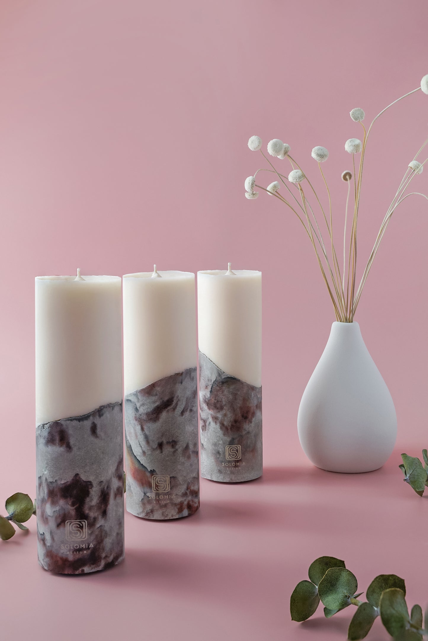 Concrete Black Designer Candle S