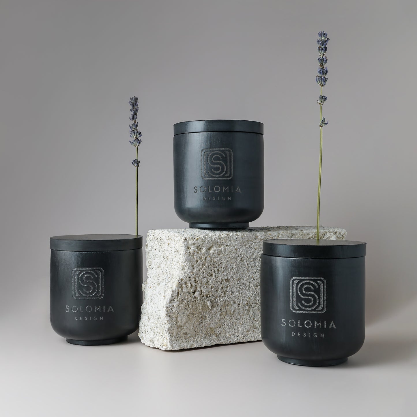 Minimalism Grey Aroma Candles Gypsum