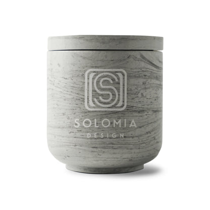 Minimalism Grey Aroma Candles Gypsum