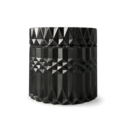 Geometry of Light Black Aroma Candles Gypsum