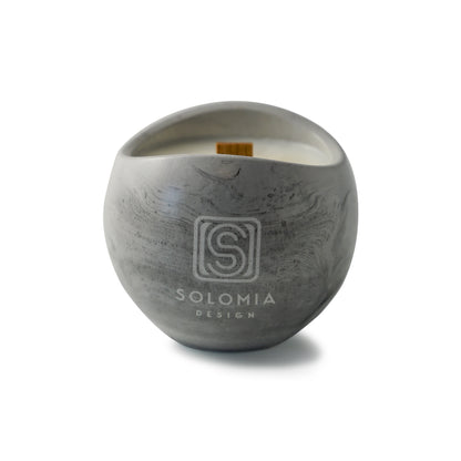 Sphere Grey Aroma Candles Gypsum