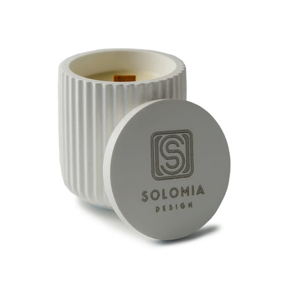 Conciseness White Aroma Candles Gypsum