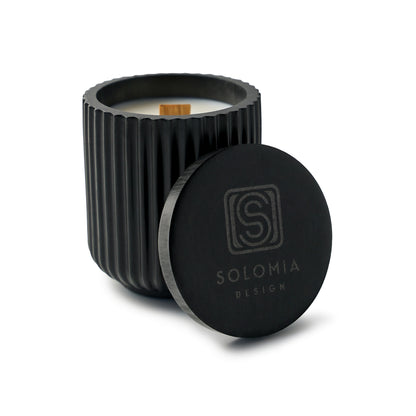 Conciseness Black Aroma Candles Gypsum