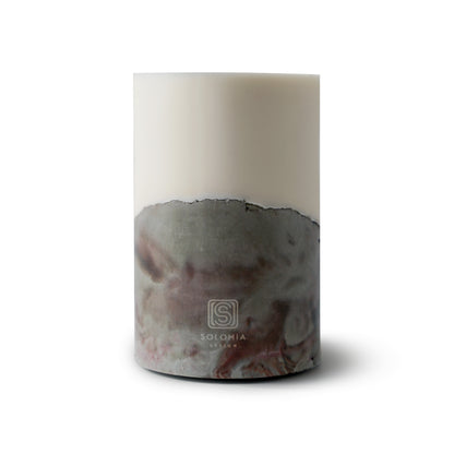 Concrete Brown Designer Candle XL