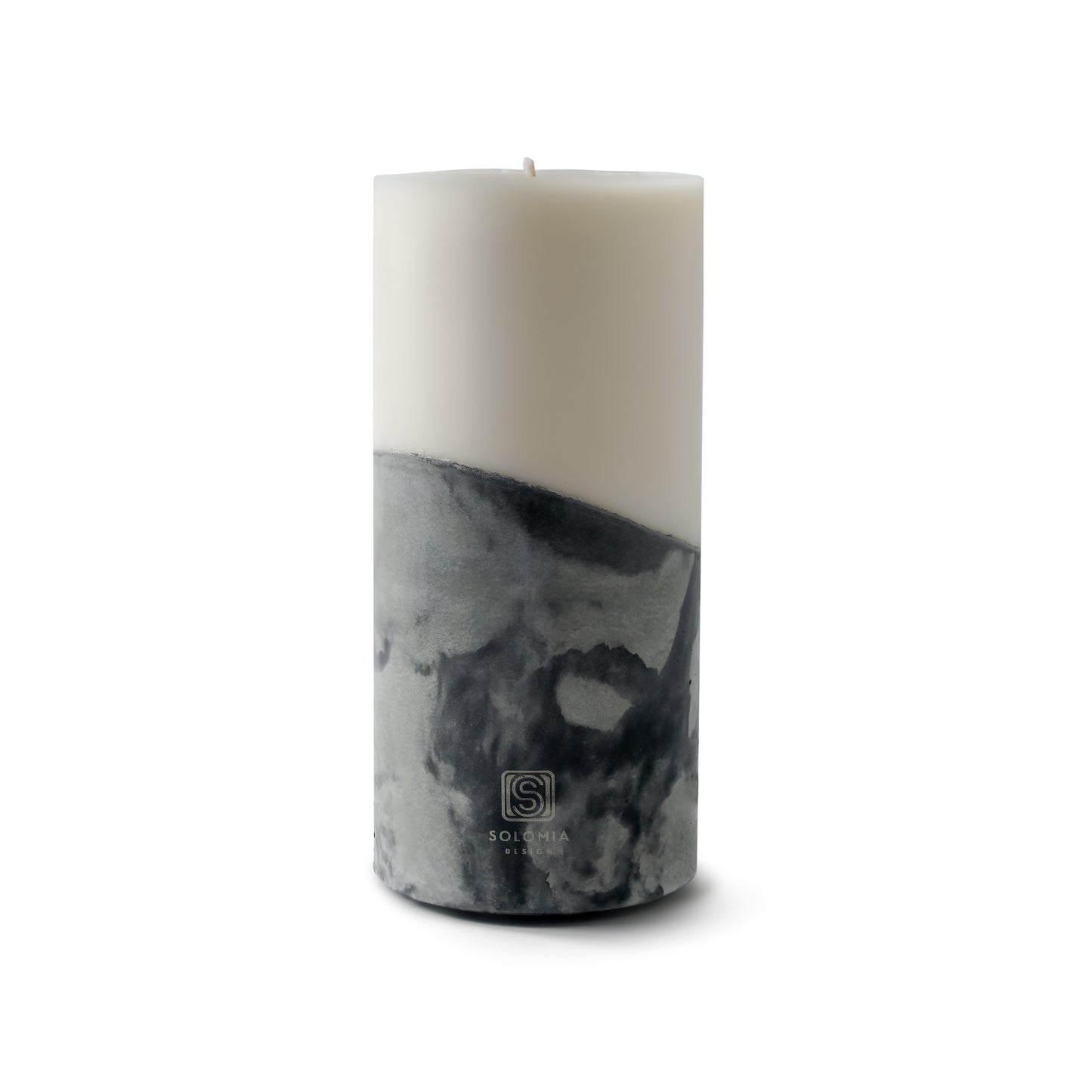 Concrete Black Designer Candle L