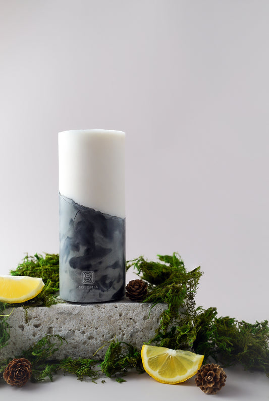 Concrete Black Designer Candle M