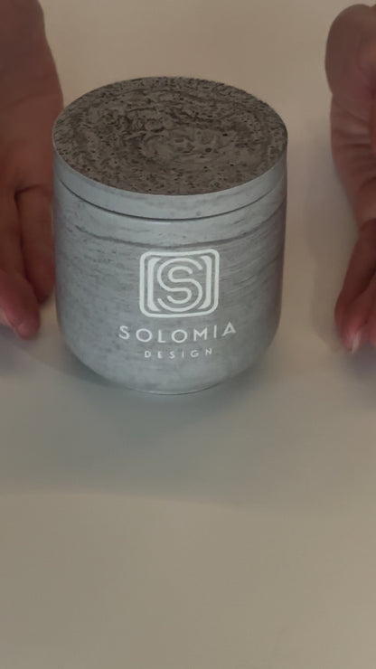 Minimalism Grey Aroma Candles Gypsum