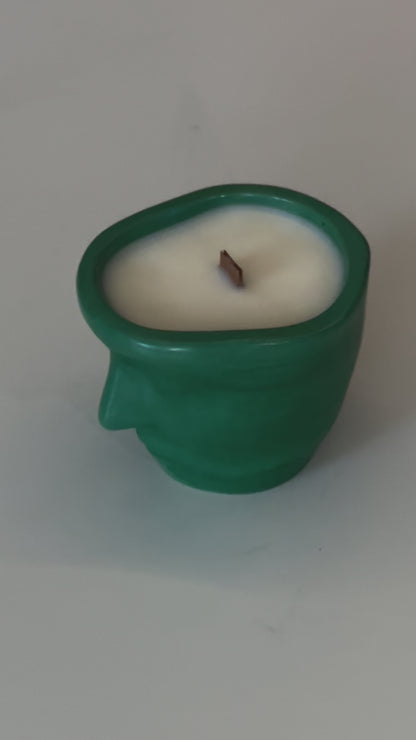 Duet Green Aroma Candles Gypsum